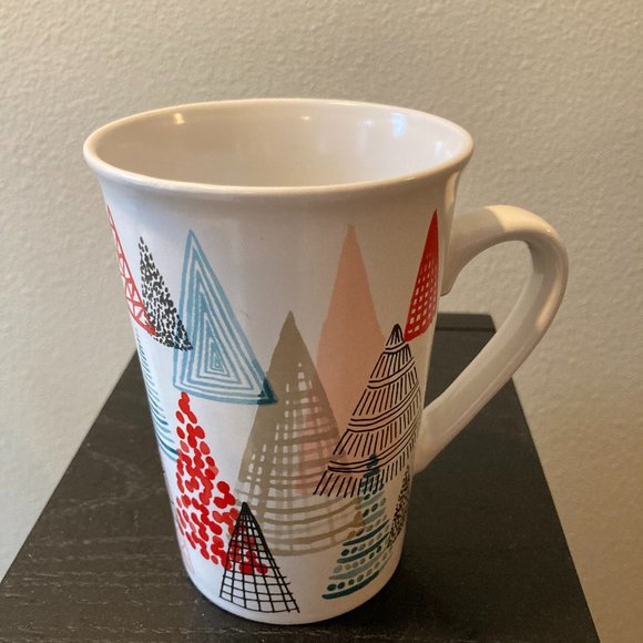 Starbucks 2017 Christmas tree coffee tea mugs 11 oz set of two. Excellent! - Picture 2 of 7